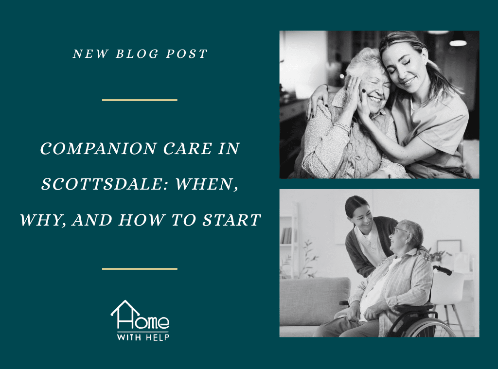 Companion Care in Scottsdale with caregivers and elderly people at home