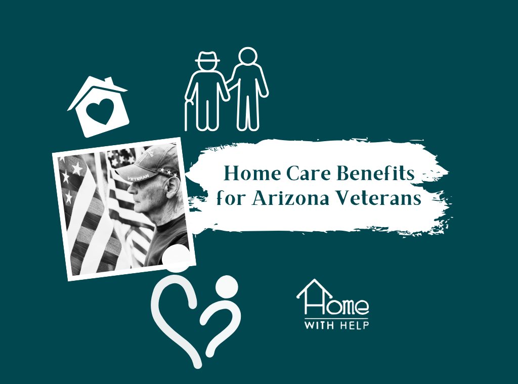 Arizona Veteran receiving compassionate in-home care from a caregiver at home